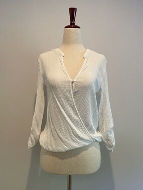 Love Tree Wrap Front Blouse